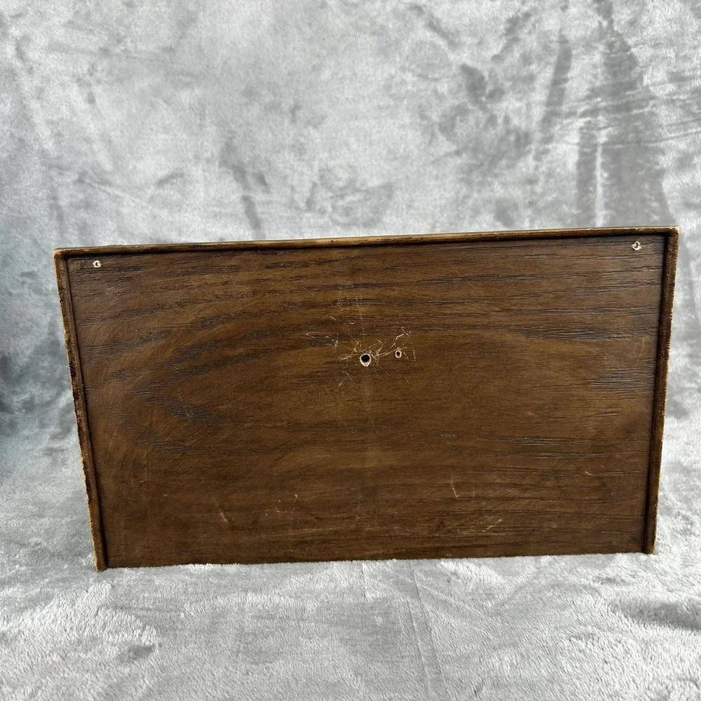 Vintage Lerner Faux-Wood Letter Holder Desk Top Organizer Boho Chic Cottagecore